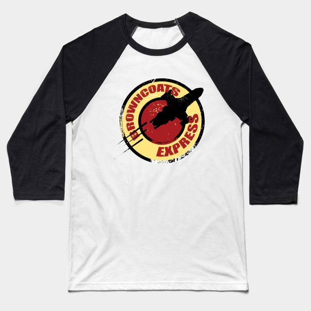 BROWNCOATS EXPRESS Baseball T-Shirt by KARMADESIGNER T-SHIRT SHOP